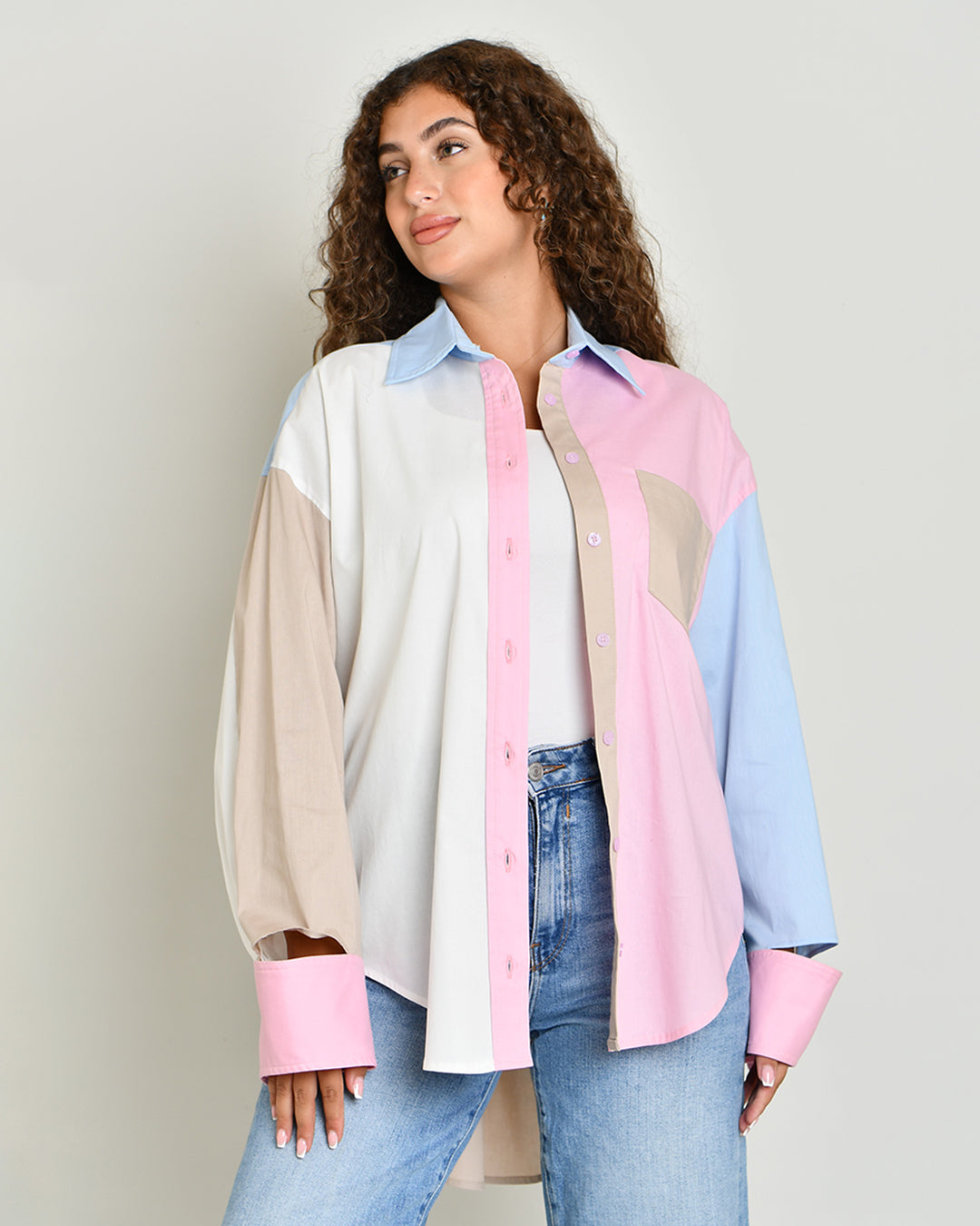 The Combination Shirt in four-color poplin
