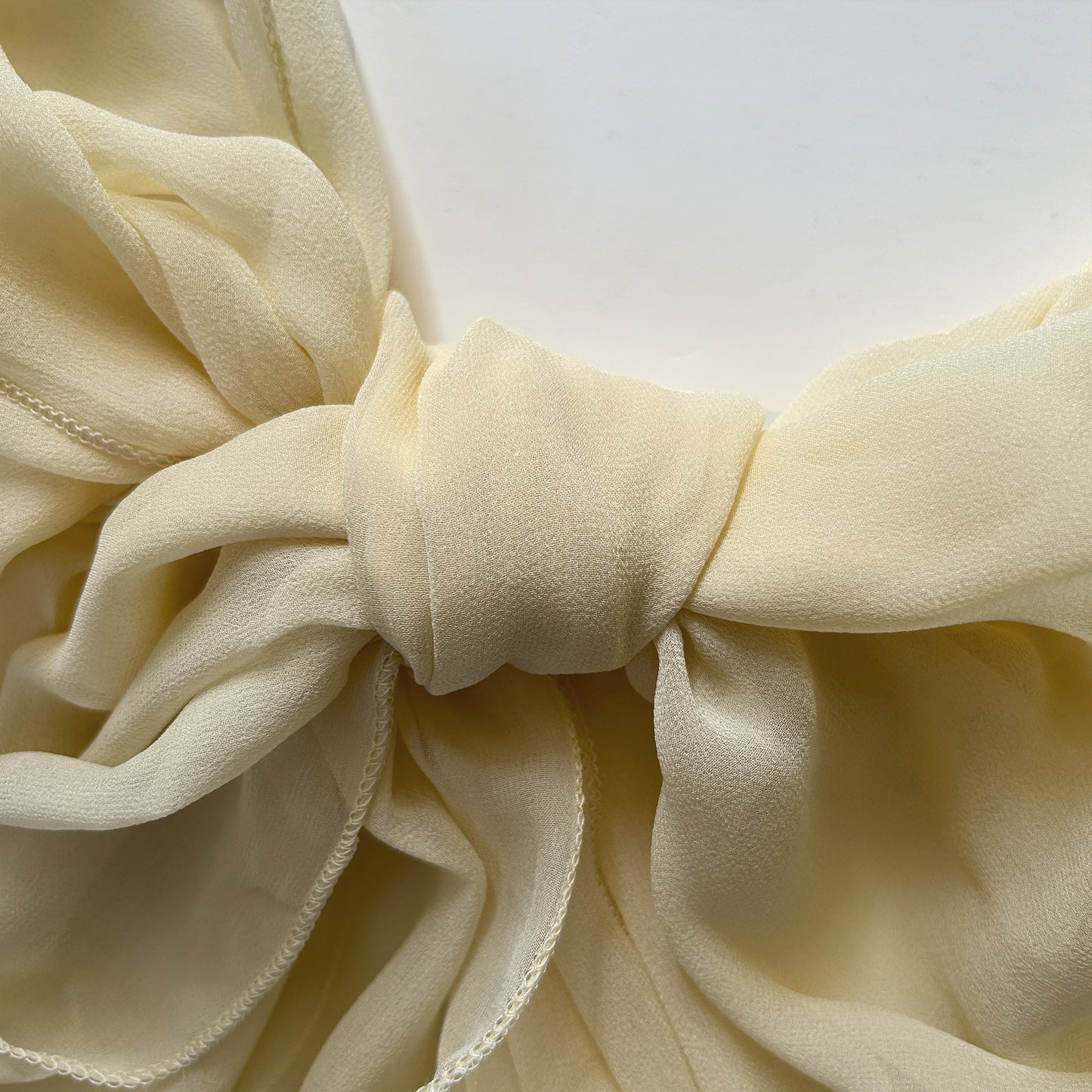 The à la Leen Single-Layered Silk Scarf- Warm Butter Yellow