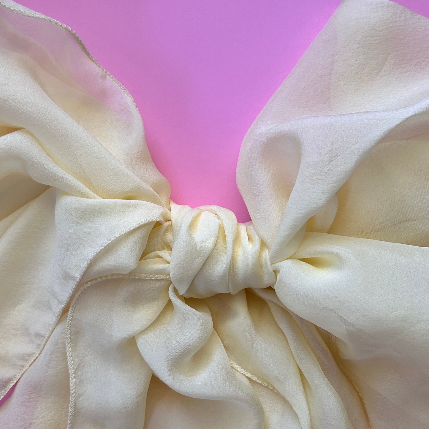 The à la Leen Single-Layered Silk Scarf- Limoncello Yellow