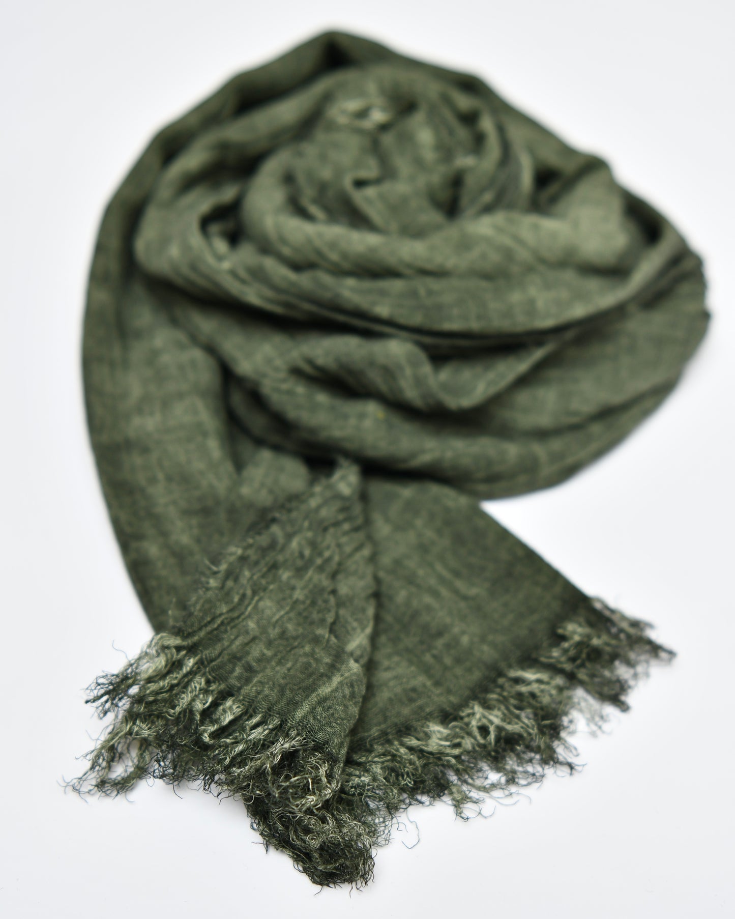 The Cotton Scarf in army green