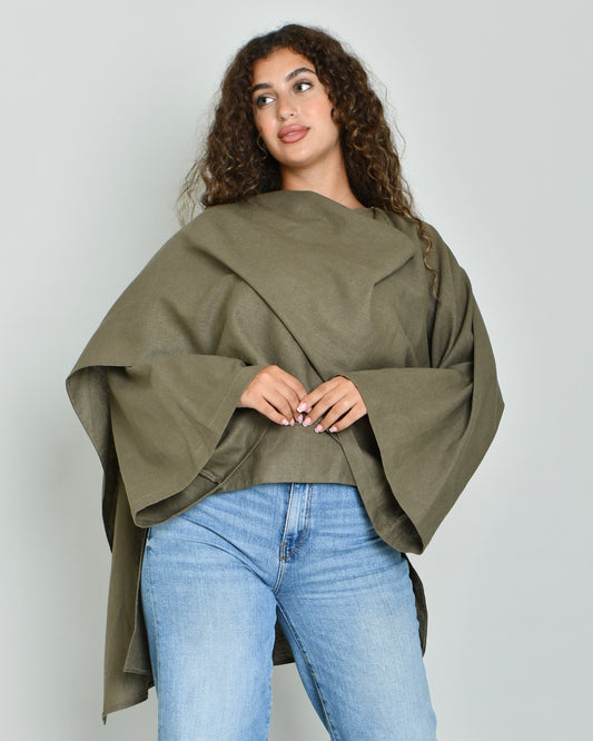 the linen scarf top