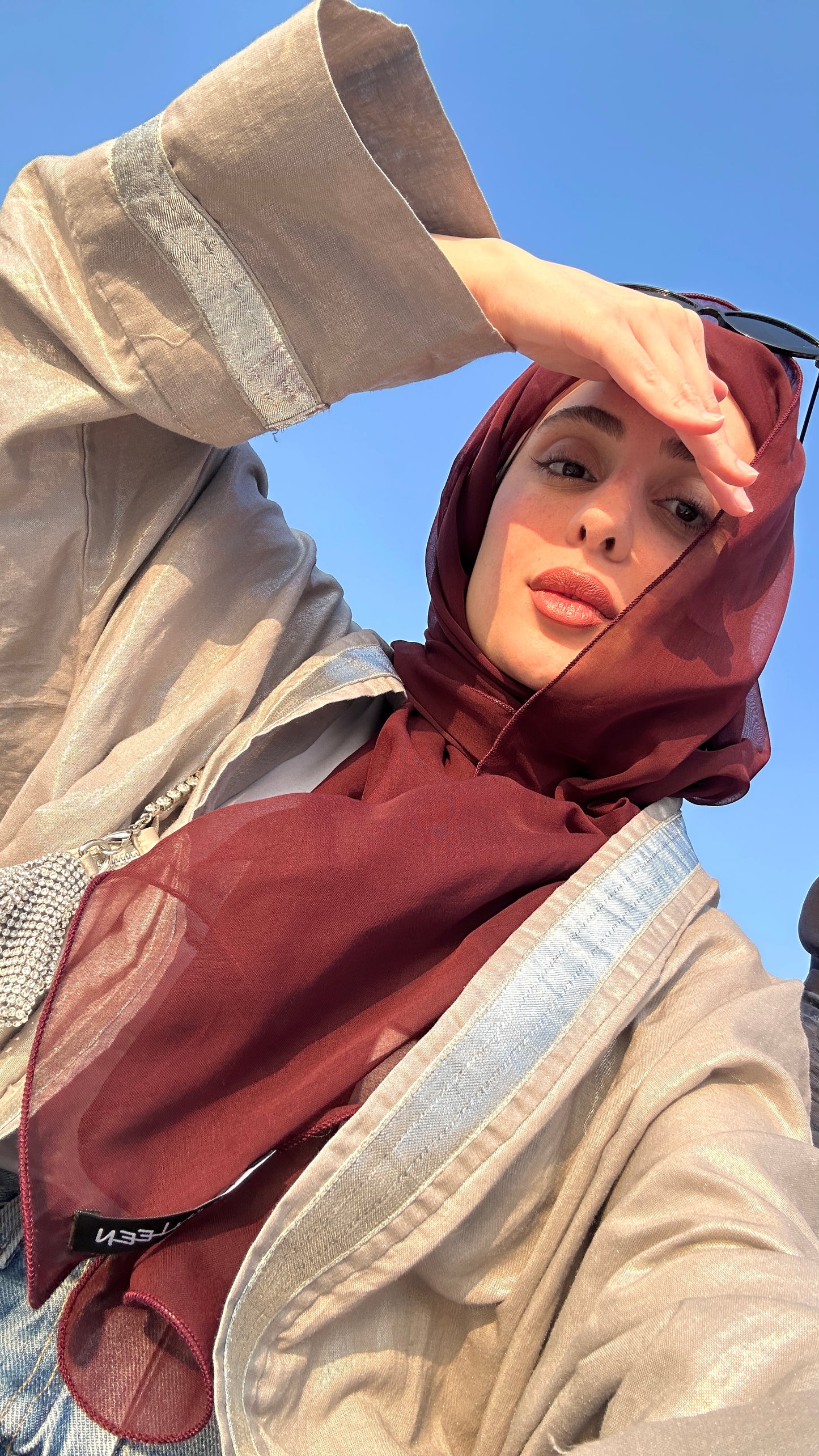 The à la Leen Voile Scarf with Wavy Hems