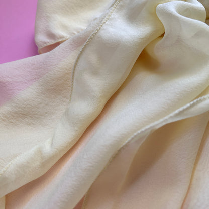 The Single-Layered Silk Chiffon Scarf – Limoncello Yellow