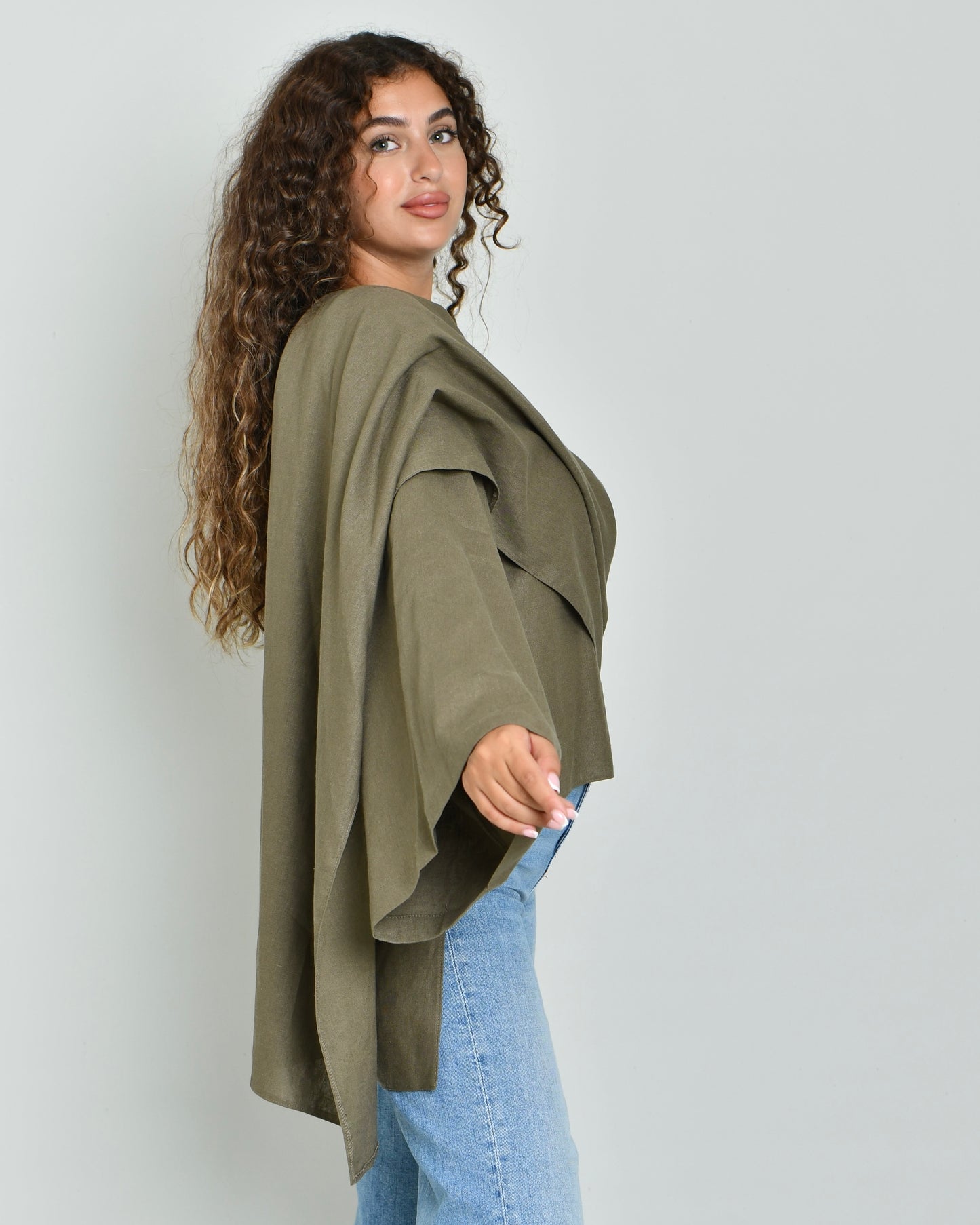 the linen scarf top