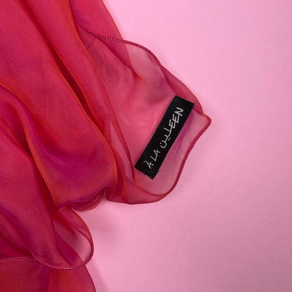 The à la Leen Single-Layered Silk Scarf- Iridescent Frosted Berry- Special Edition🤍