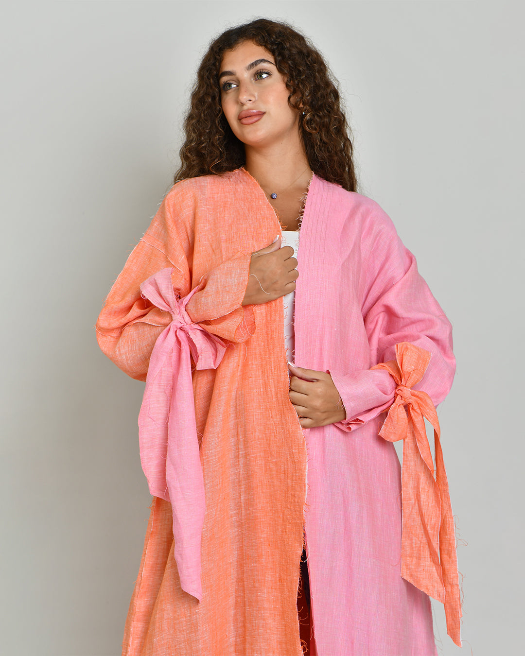 the two-toned wavy abaya- limited edition