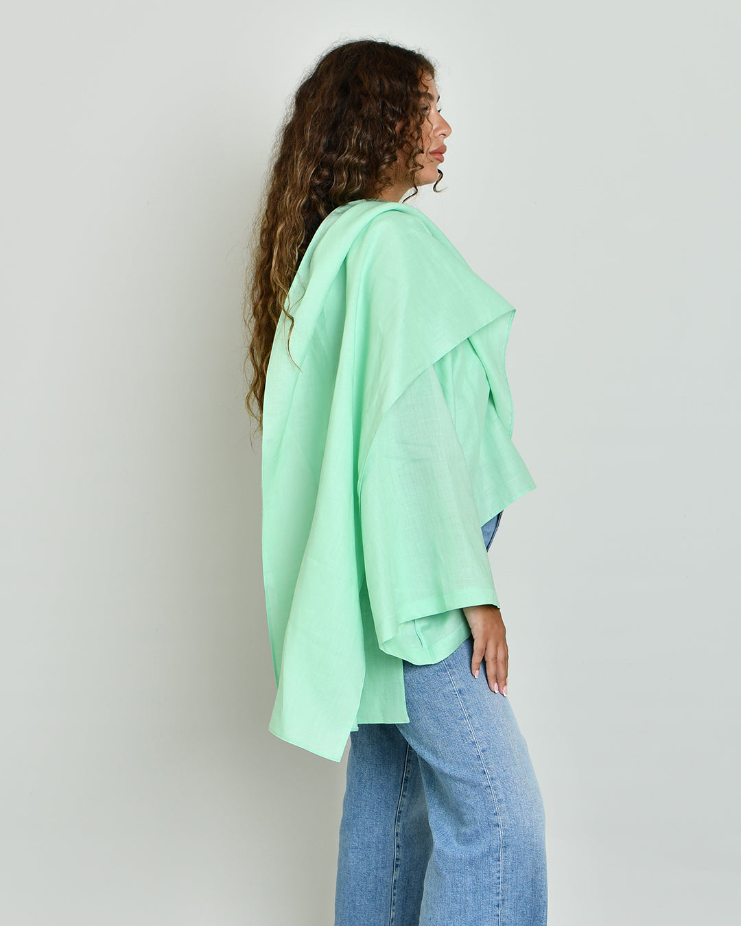 the linen scarf top