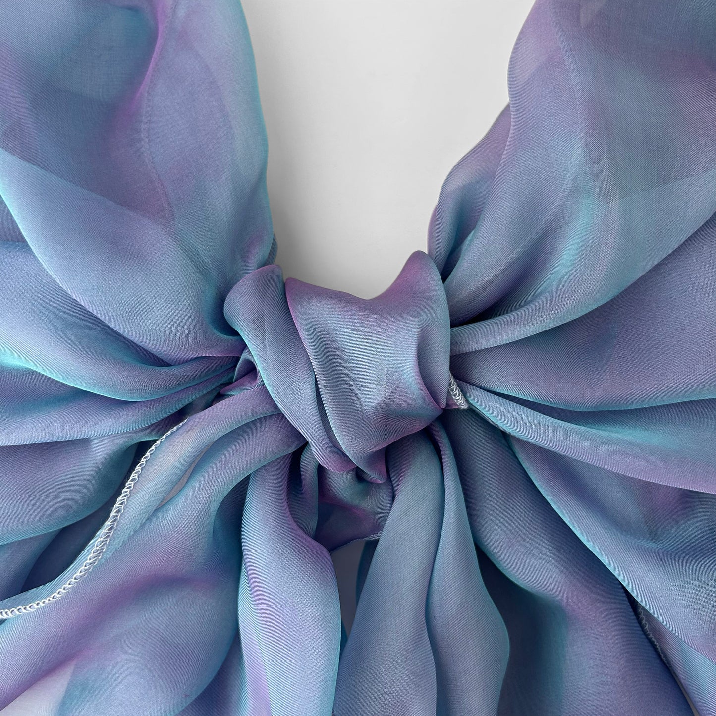 The Single-Layered Silk Chiffon Scarf – Iridescent Frozen Dew – Special Edition
