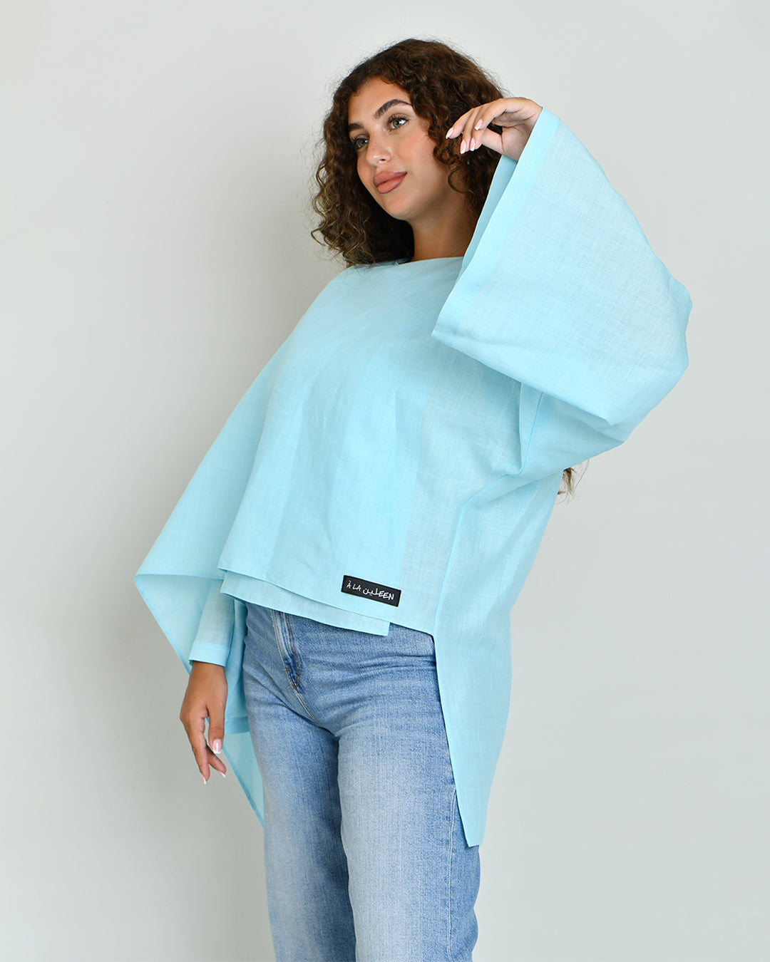 the linen scarf top