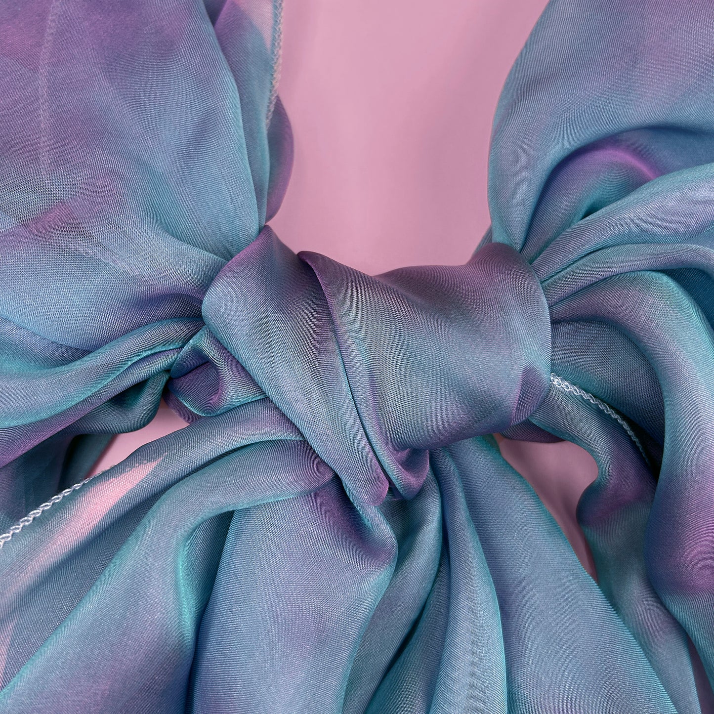 The Single-Layered Silk Chiffon Scarf – Iridescent Frozen Dew – Special Edition