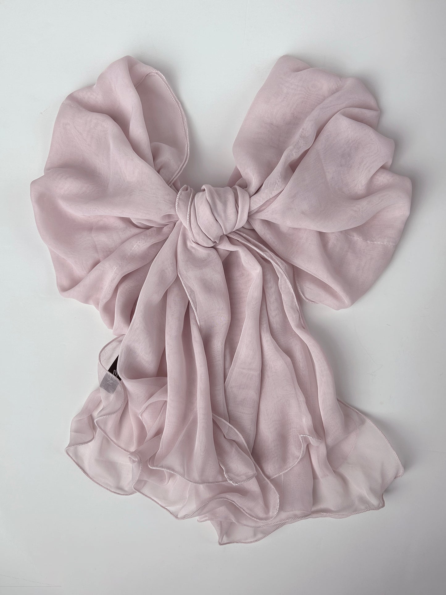 The à la Leen Double-Layered Voile Scarf- Blush Pink
