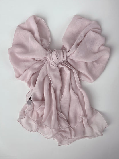 The à la Leen Double-Layered Voile Scarf- Blush Pink