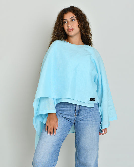 the linen scarf top