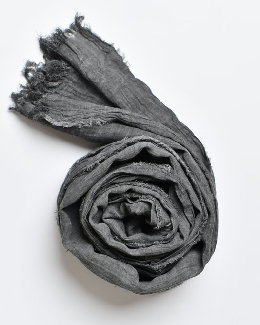 The Cotton Scarf in anthracite