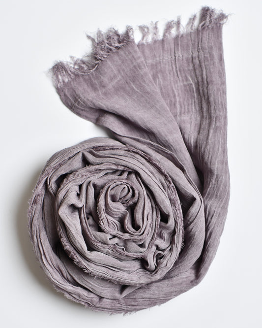 The Cotton Scarf in muted purple