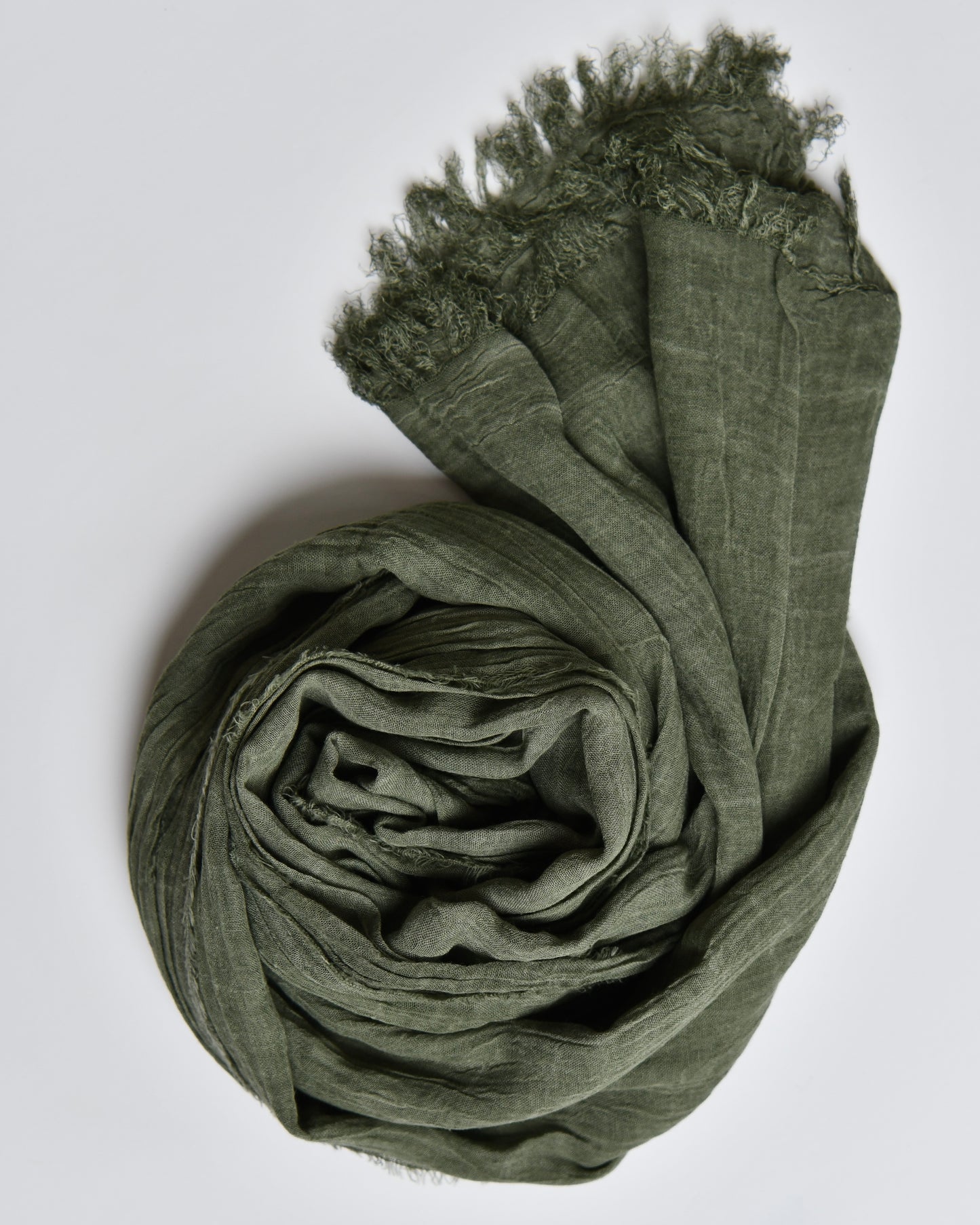 The Cotton Scarf in army green