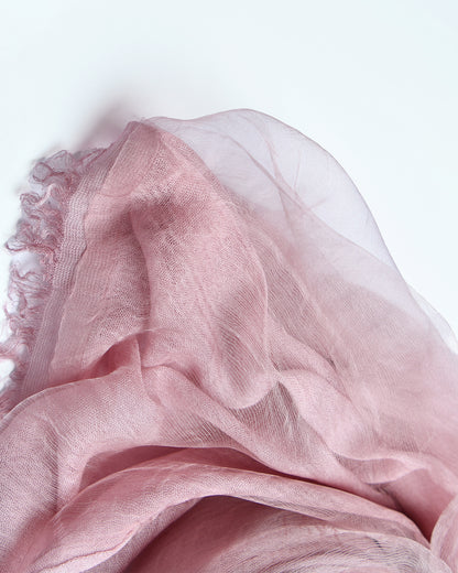 organzaXcotton double-layered scarf in cherry blossom