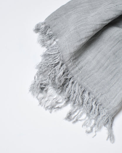 The Cotton Scarf in silver grey