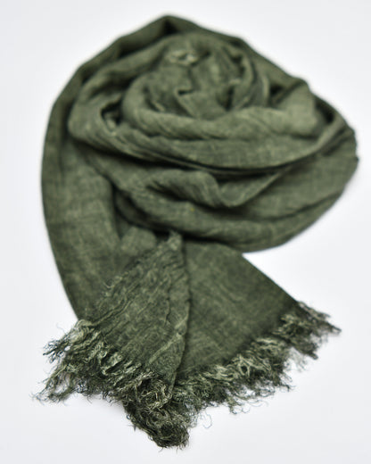 The Cotton Scarf in army green