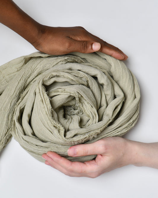 The Cotton Scarf in sand