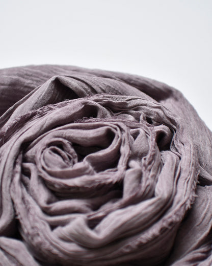 The Cotton Scarf in muted purple