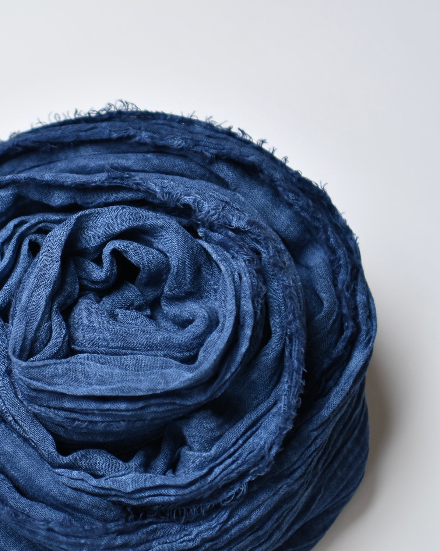 The Cotton Scarf in navy blue